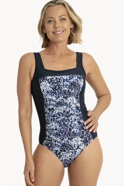 One Pieces|Jantzen Select Square Neck One Piece Navy