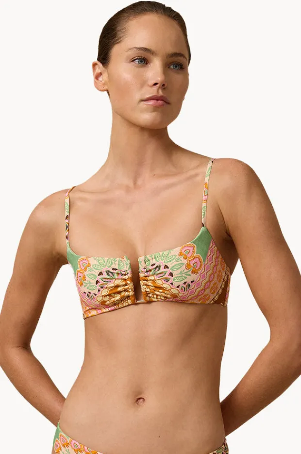Bikini Tops|Monte u0026 Lou Selma U Wire Bralette Multi