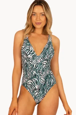 One Pieces|Baku Serengeti C/DD Cup Longline One Piece Serengeti jungle