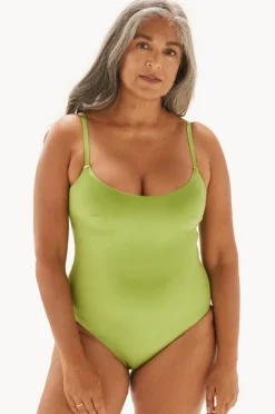 One Pieces|Form u0026 Fold Sheen F Cup Underwire One Piece Wasabi