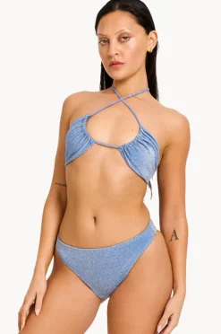 Bikini Sets|Modibodi Shimmer Halter Set Mineral blue
