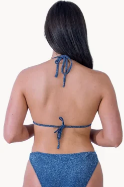 Bikini Tops|Base Swim Shimmer Slide Tri Midnight