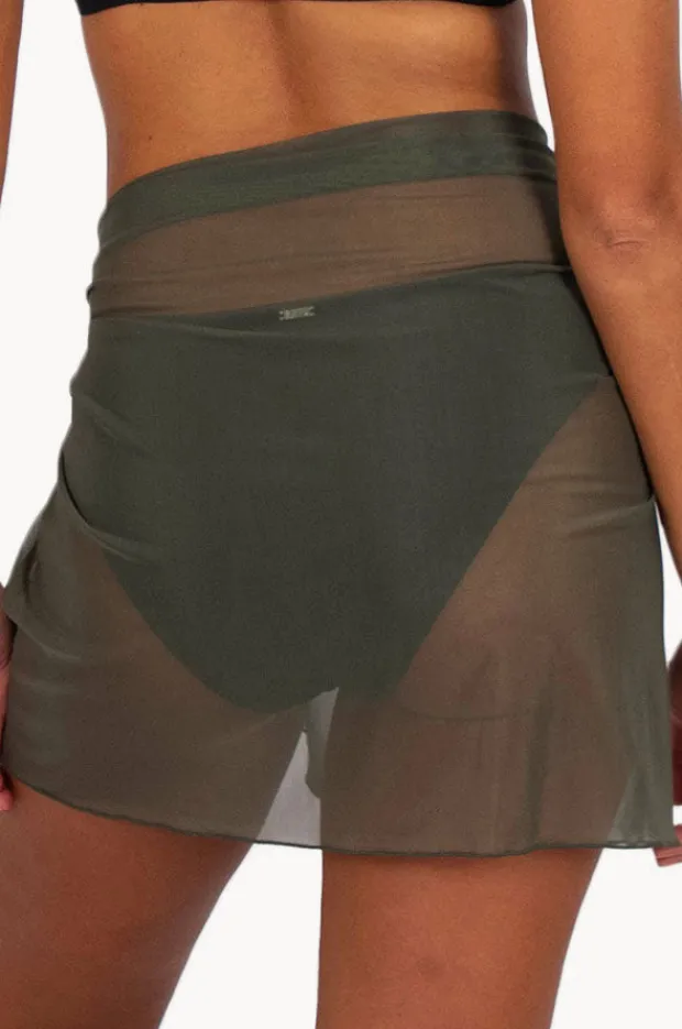 Sarongs|Baku Short Mesh Pareo Olive