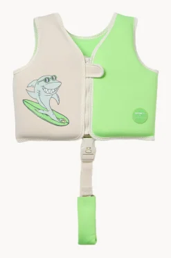 Floaties & Swim Aids|Floaties & Swim Aids|Sunny Life Shred Shark Swim Vest 1-2 Years Green