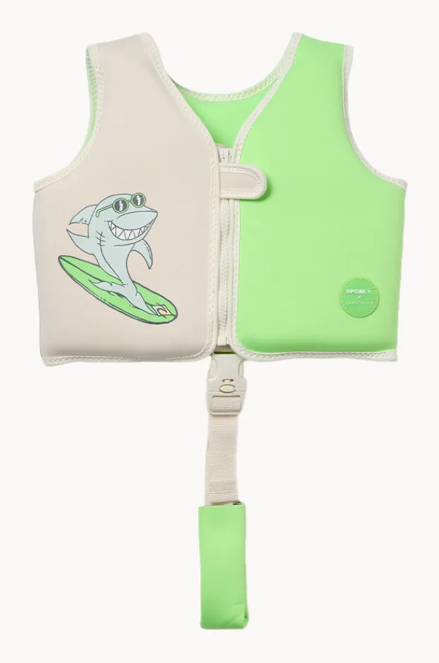 Floaties & Swim Aids|Floaties & Swim Aids|Sunny Life Shred Shark Swim Vest 1-2 Years Green