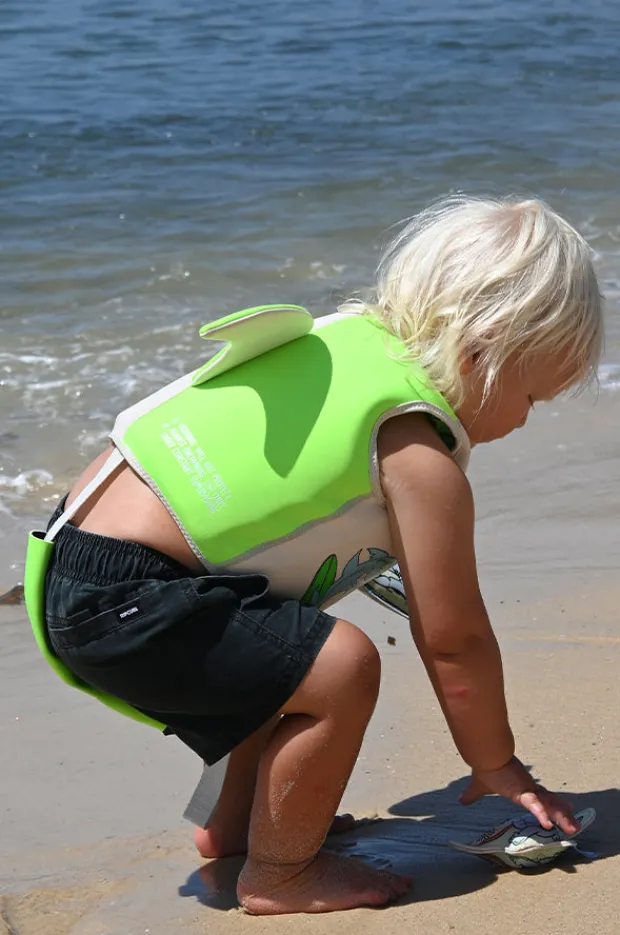 Floaties & Swim Aids|Floaties & Swim Aids|Sunny Life Shred Shark Swim Vest 1-2 Years Green