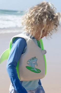Floaties & Swim Aids|Floaties & Swim Aids|Sunny Life Shred Shark Swim Vest 3-6 Years Green