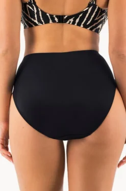 Bottoms|Fantasie Silhouette Island High Waist Brief Black/Cream