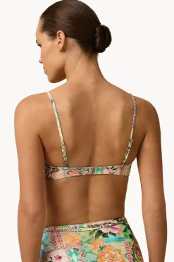Bikini Tops|Monte u0026 Lou Simi Gathered Balconette Bra Multi
