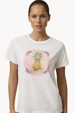 Tops|Monte u0026 Lou Simi Pineapple Tee WHITE
