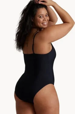 One Pieces|Love Luna Single Strap One Piece Black