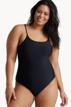 One Pieces|Love Luna Single Strap One Piece Black