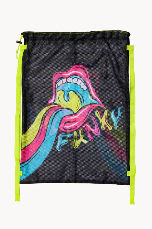 Sport Bags|Bags|Funky Trunks Slurpee Mesh Gear Bag Black/multi
