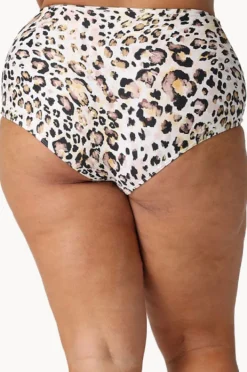 Bottoms|Capriosca Snow High Waisted Pant Leopard