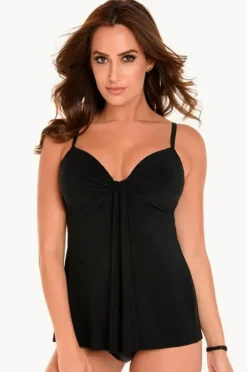 Tankini Tops|Miraclesuit So Riche Marina Tankini Separate Black