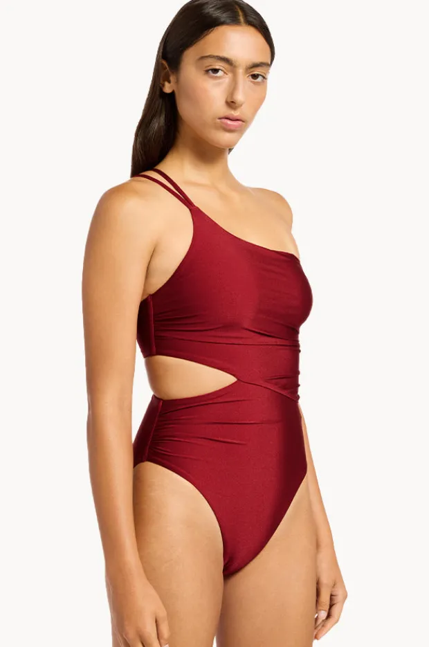 One Pieces|Jets Sol Shine One Shoulder One Piece
