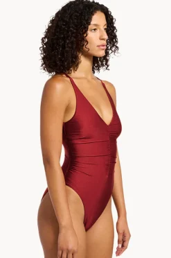 One Pieces|Jets Sol Shine Plunge One Piece