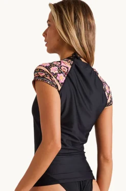 Rashies & Sunsuits|Billabong Sol Song Wahine Suntop BLACK