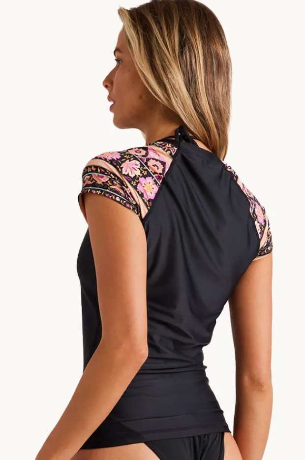 Rashies & Sunsuits|Billabong Sol Song Wahine Suntop BLACK