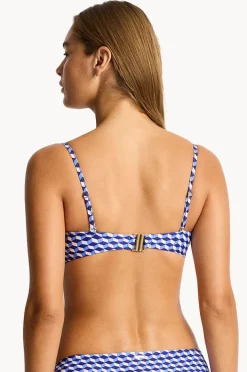 Bikini Tops|Sea Level Solara Square Neck Bralette Blue