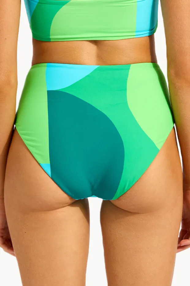 Bottoms|Seafolly Sorrento High Waisted Pant Vivid green