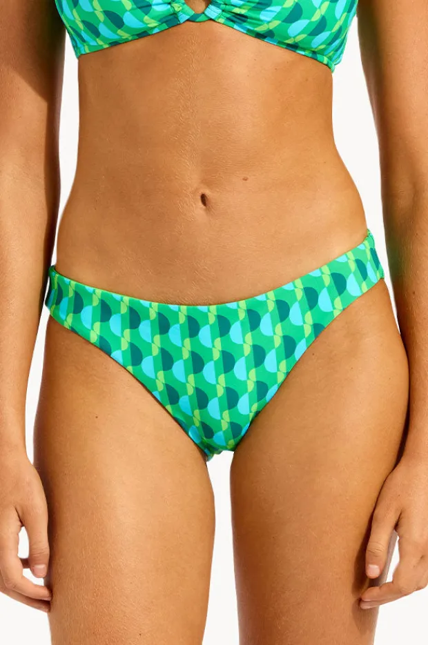 Bottoms|Seafolly Sorrento Reversible Hipster Vivid green