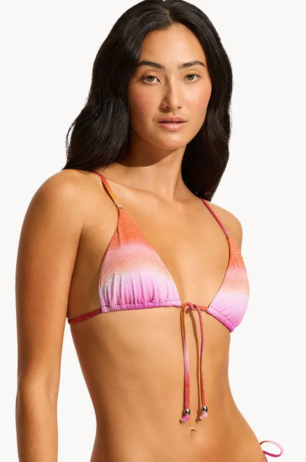 Bikini Tops|Seafolly Spectrum Slide Tri Hot pink