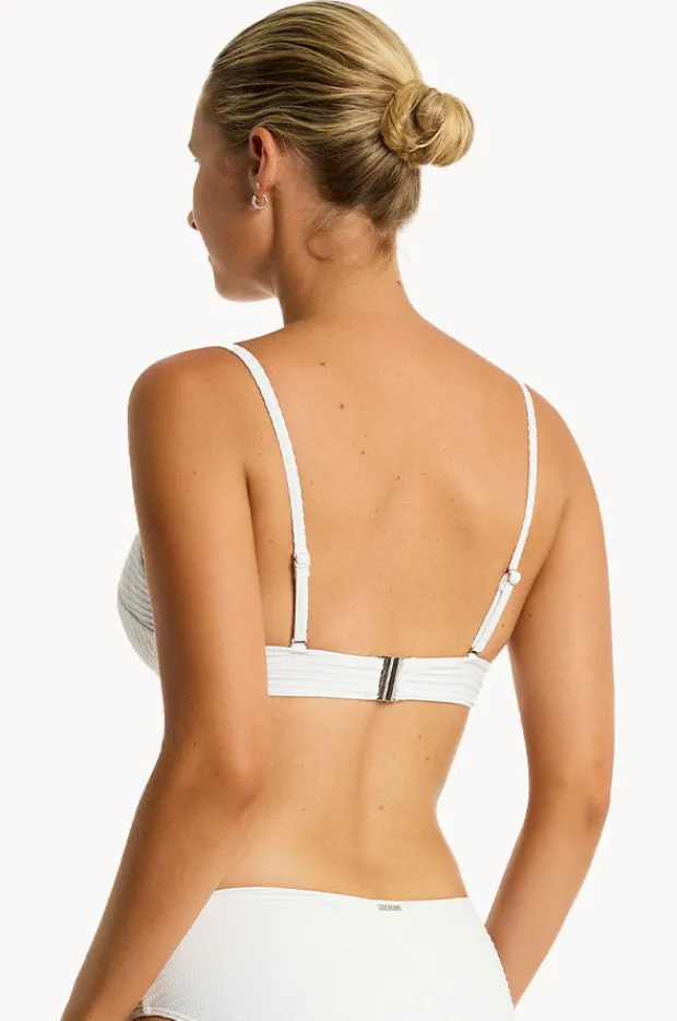 Bikini Tops|Sea Level Spinnaker Balconette Bra White