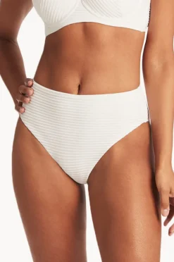 Bottoms|Sea Level Spinnaker Retro High Waist Pant White