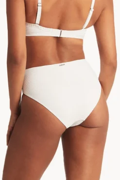 Bottoms|Sea Level Spinnaker Retro High Waist Pant White