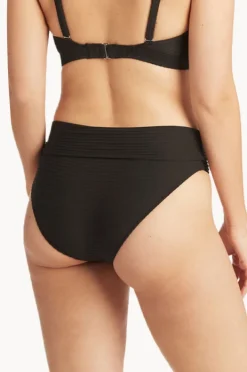 Bottoms|Sea Level Spinnaker Roll Band Pant Black