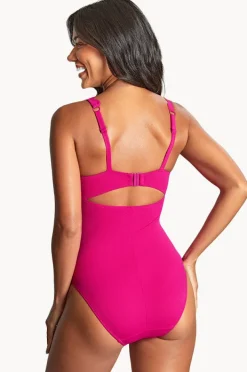 One Pieces|Panache Spirit Rita G Cup Plunge One Piece Magenta