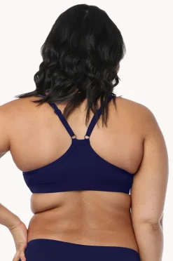 Bikini Tops|Base Swim Sports Crop Navy