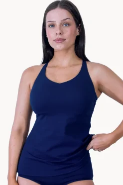 Tankini Tops|Base Swim Sports F/G Cup V Neck Tankini Separate Navy