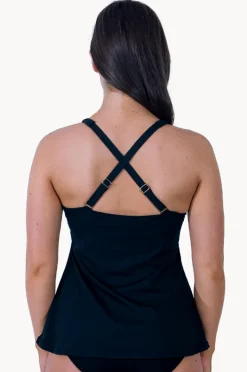 Tankini Tops|Base Swim Sports F/G Cup V Neck Tankini Separate Black