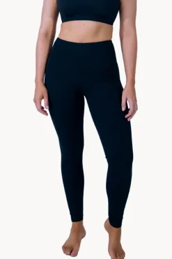 Bottoms|Base Swim Sports High Waist Full Length Pant BLACK