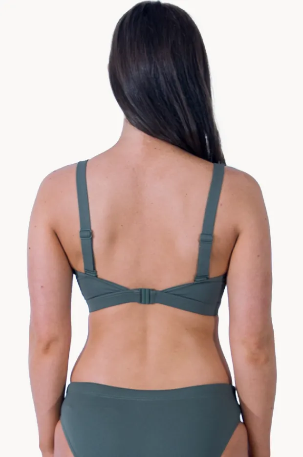Bikini Tops|Base Swim Sports Multi Fit Crop Khaki