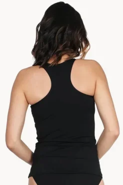 Tankini Tops|Base Swim Sports Tankini Separate Black