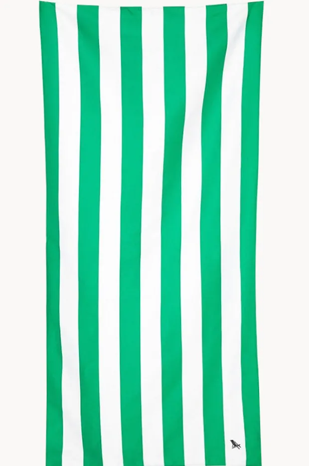 Towels|Towels|Dock And Bay Stripe Cabana Microfibre Towel Green cancun