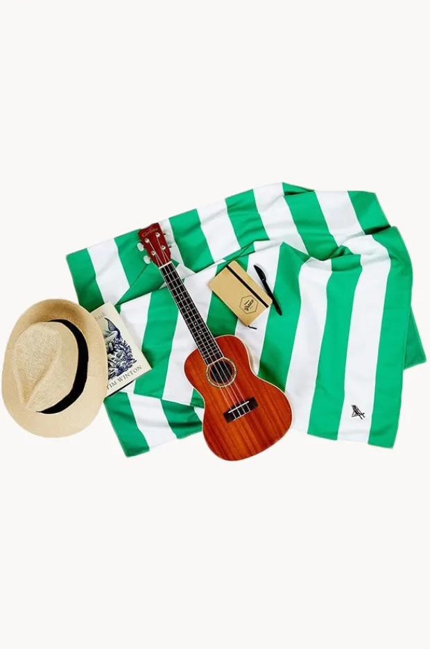 Towels|Towels|Dock And Bay Stripe Cabana Microfibre Towel Green cancun