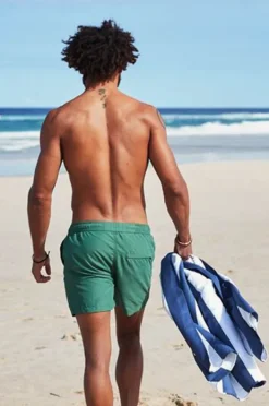 Towels|Towels|Dock And Bay Stripe Cabana Microfibre Towel Navy