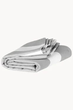 Towels|Towels|Dock And Bay Stripe Cabana Microfibre Towel Grey