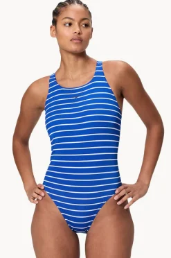 One Pieces|Speedo Stripe Endurance+ Medalist One Piece Sapphire