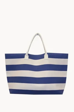 Beach Bags|Bags|Cherry Red Stripe Large Bag Navy