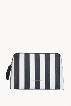 Travel|Bags|Annabel Trends Stripe Large Vanity Bag Black/white