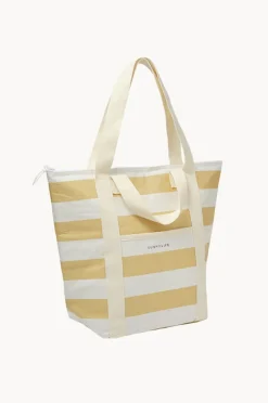 Cooler Bags|Picnic Vibes|Sunny Life Stripe Light Cooler Tote Butternut