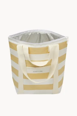 Cooler Bags|Picnic Vibes|Sunny Life Stripe Light Cooler Tote Butternut