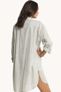 Tops|Sunseeker Stripe Painter Shirt Khaki