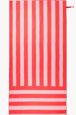 Towels|Towels|Annabel Trends Stripe Sand Free Towel Red