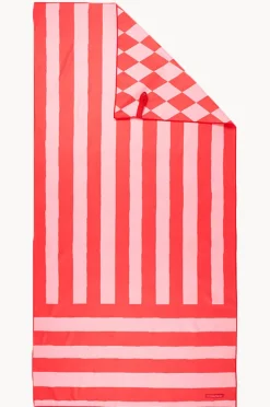 Towels|Towels|Annabel Trends Stripe Sand Free Towel Red